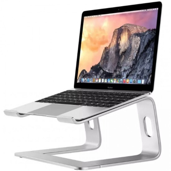 Laptop Cooling Stand Aluminum Alloy Laptop Cooling Ventilation Stand Silver grey